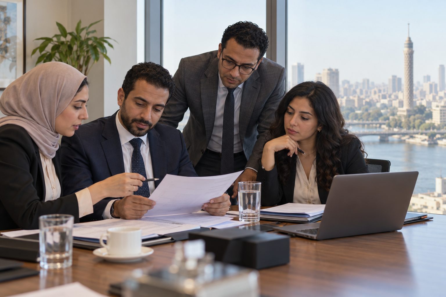 مراجعة بيانات مستندات شركة مصرية قبل الترجمة